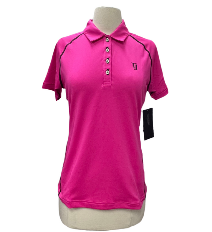 TJ Sport Four-Button Polo - Pink - Skorzie