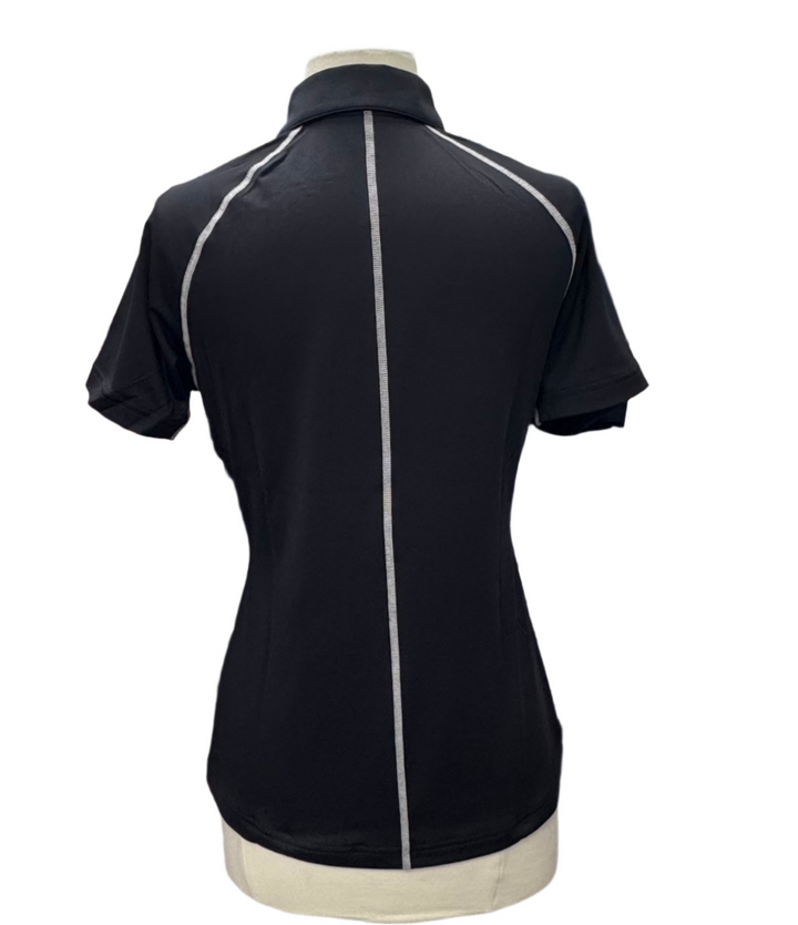TJ Sport Four-Button Polo - Black - Skorzie
