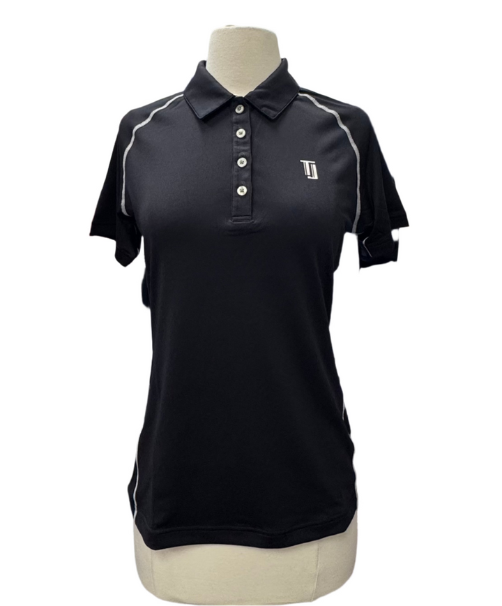 TJ Sport Four-Button Polo - Black - Skorzie
