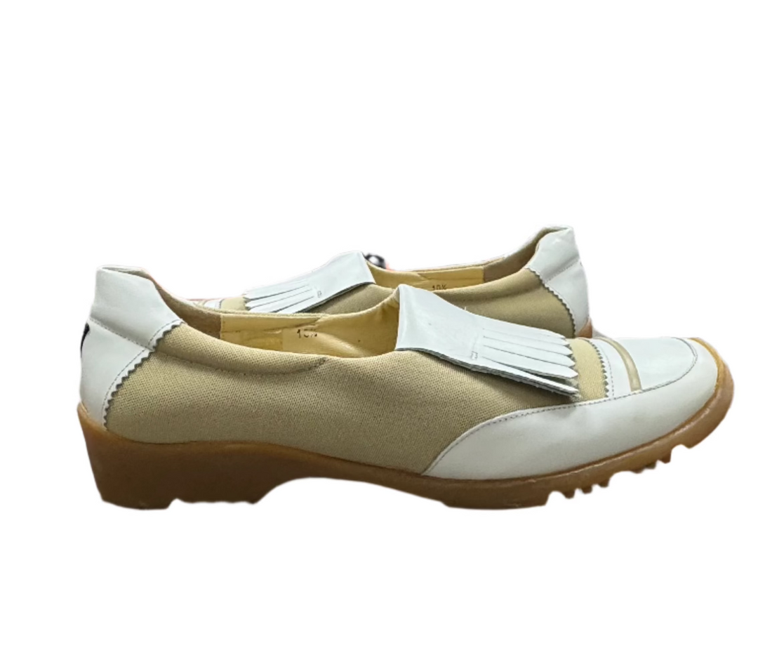 lineaStretch by Walter Genuin Shoes- Camel/White - Size 10.5 - Skorzie