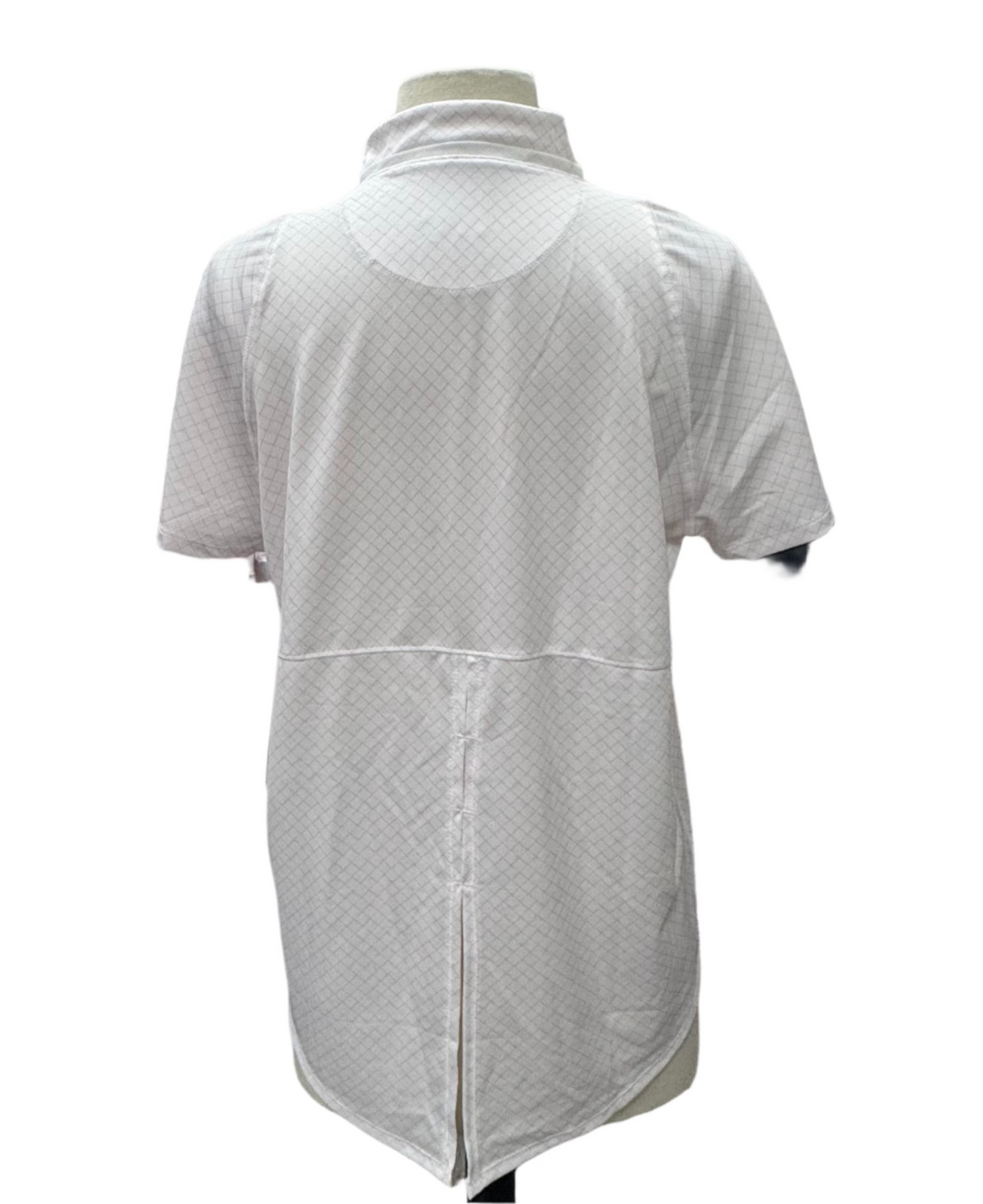 Lucky in Love Deco Grid Tie Back Top - Peony/White - Skorzie