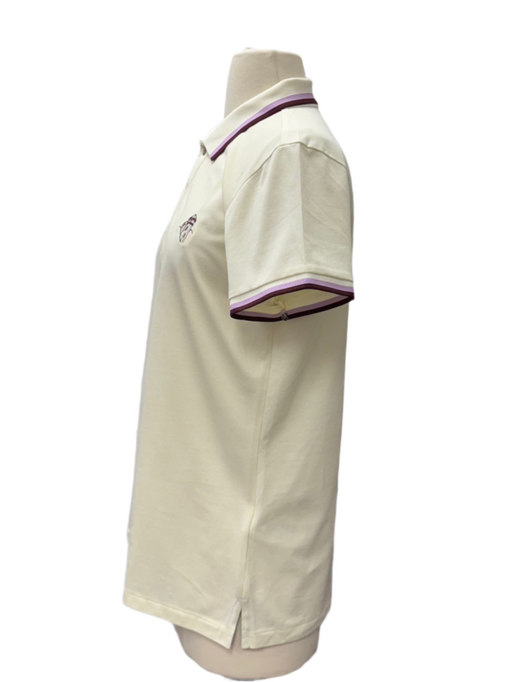 RLX Ralph Lauren Women's Tour Pique Polo - Vanilla - Medium - Skorzie