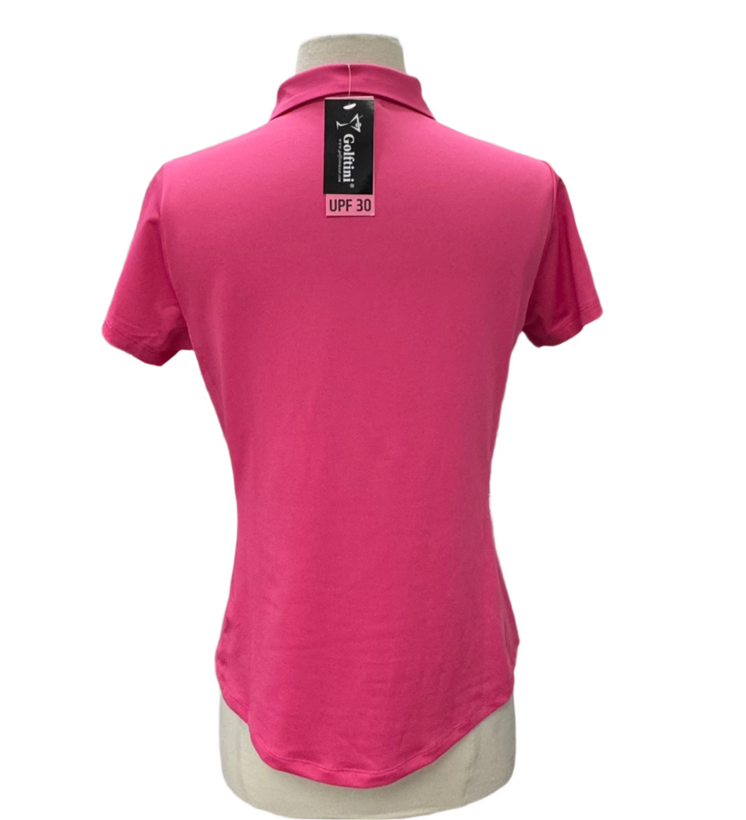 Golftini Tech  Polo - Hot Pink - Small - Skorzie