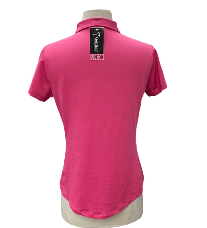 Golftini Tech  Polo - Hot Pink - Small - Skorzie