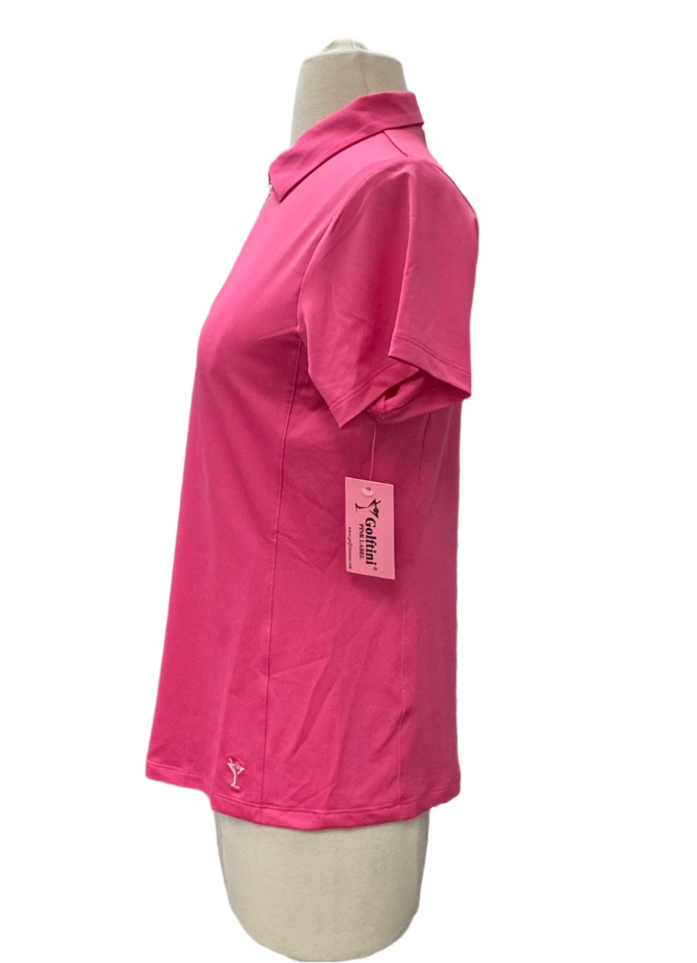 Golftini Tech  Polo - Hot Pink - Small - Skorzie