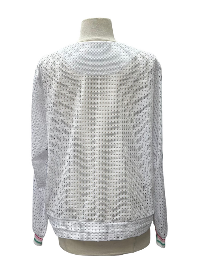 Lucky in Love Performance V-Neck Pullover - White - X-Large - Skorzie