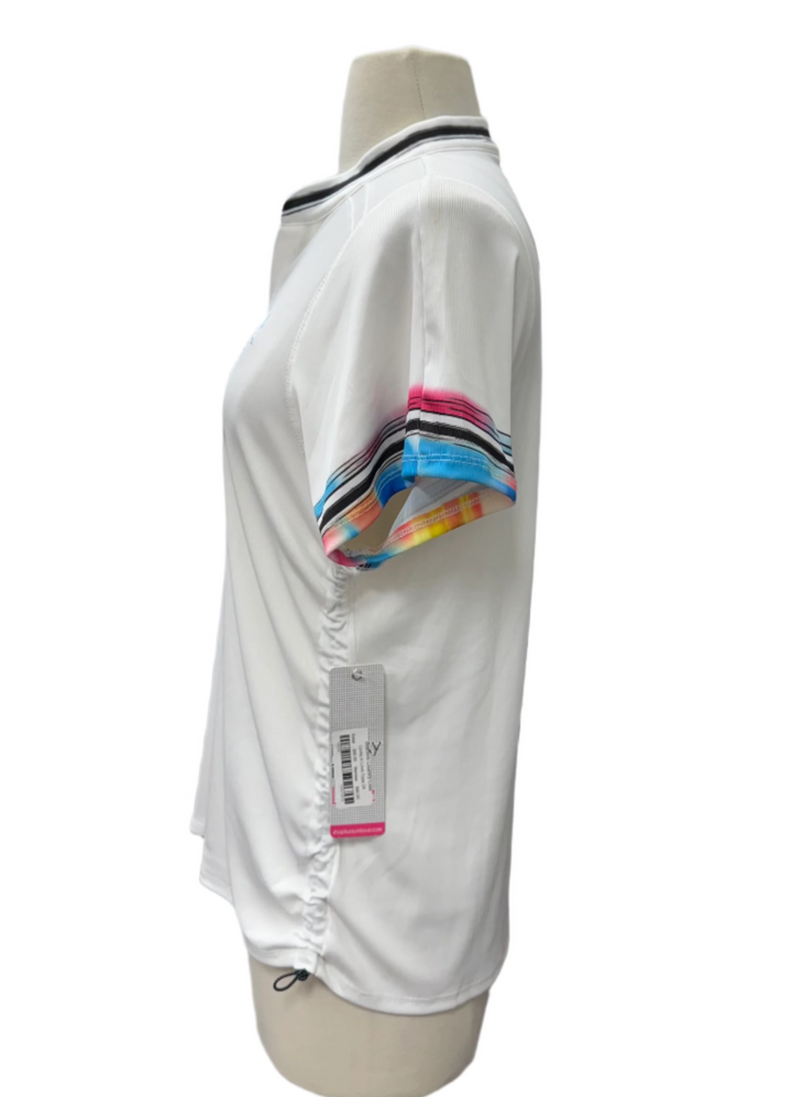 Lucky in Love Short Sleeve - White - Large - Skorzie