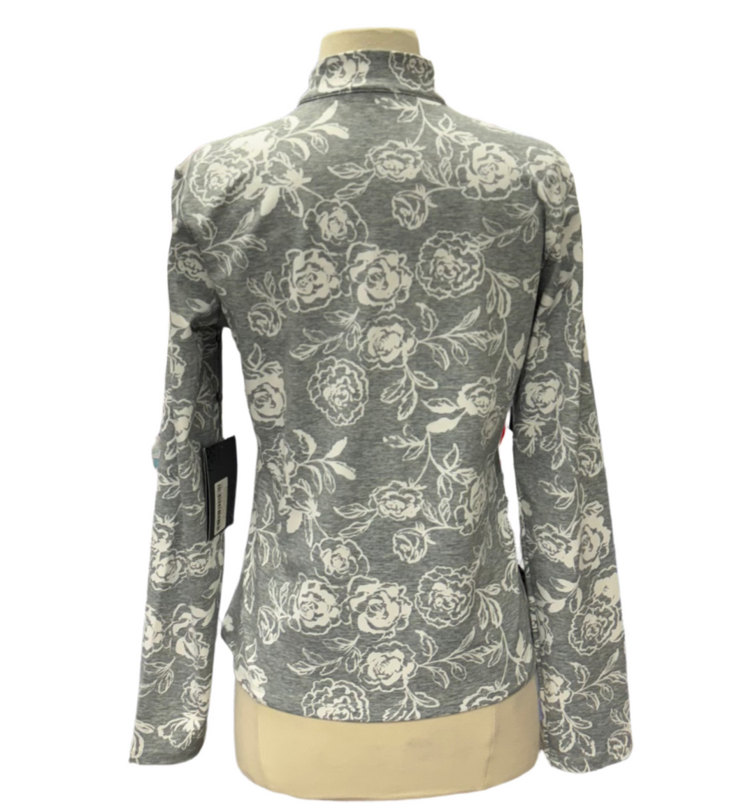 G/FORE Peony Sketch Tech Interlock Jacket - Heather Grey - Skorzie