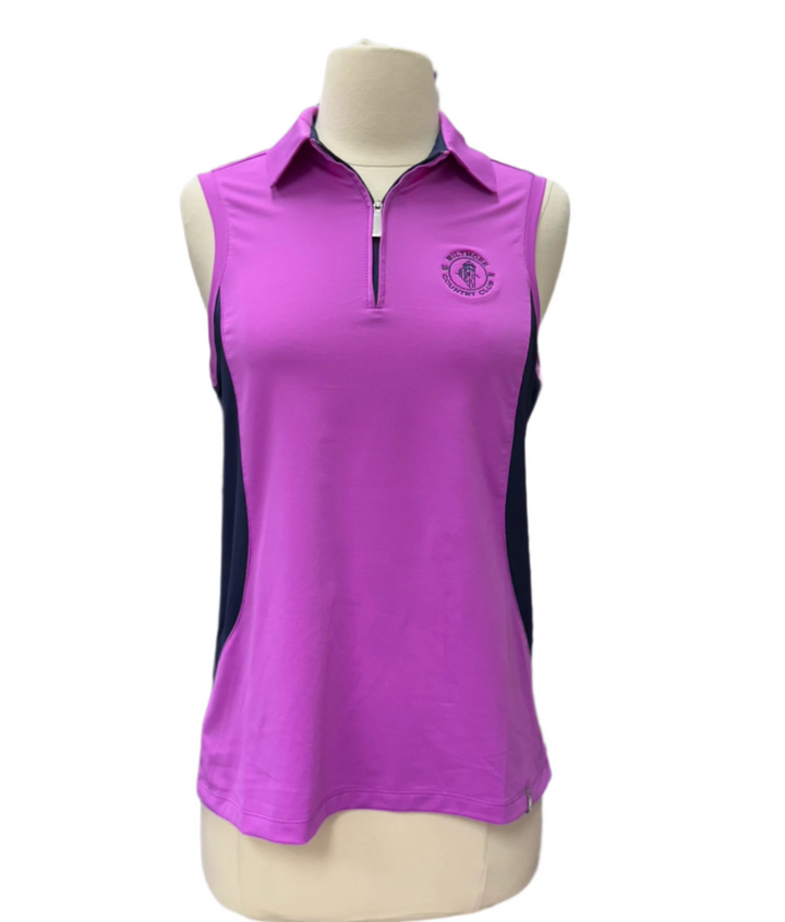 KJUS Eve Sleeveless Polo - Purple - Small - Skorzie