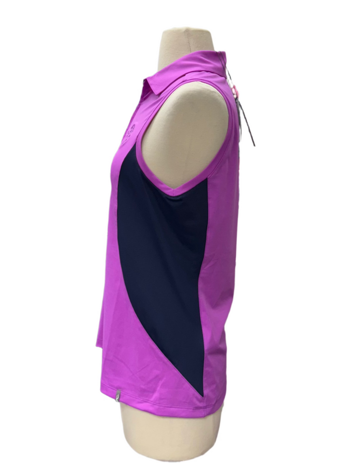 KJUS Eve Sleeveless Polo - Purple - Small - Skorzie