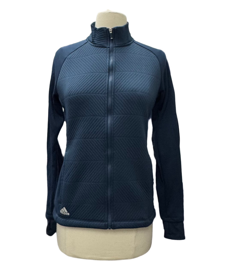 Adidas Textured Jacket - Navy - Skorzie