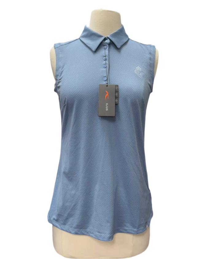 KJUS Eve Sleeveless Polo - Blue - Skorzie