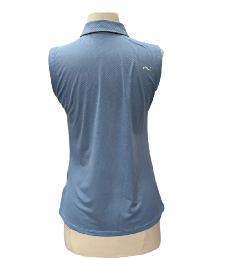 KJUS Eve Sleeveless Polo - Blue - Skorzie