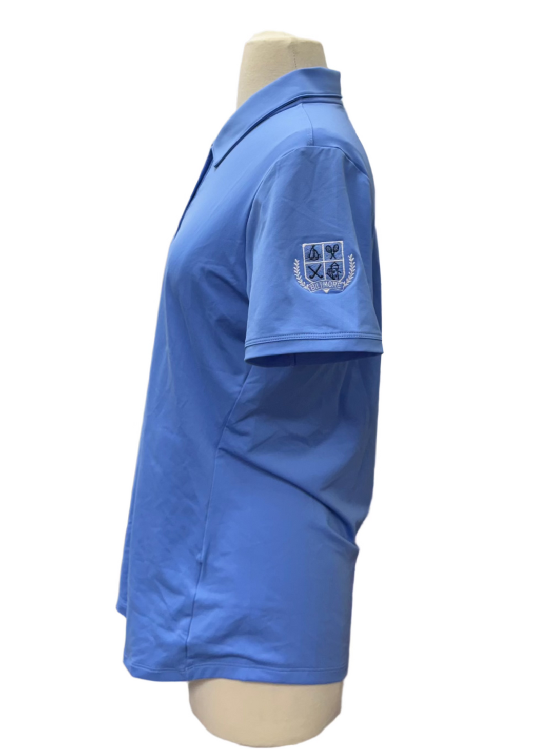 Adidas Solid Short Sleeve Polo - Blue - Medium - Skorzie