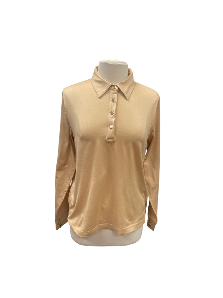 Greg Norman Quarter Button Down Long Sleeve - Tan - XL