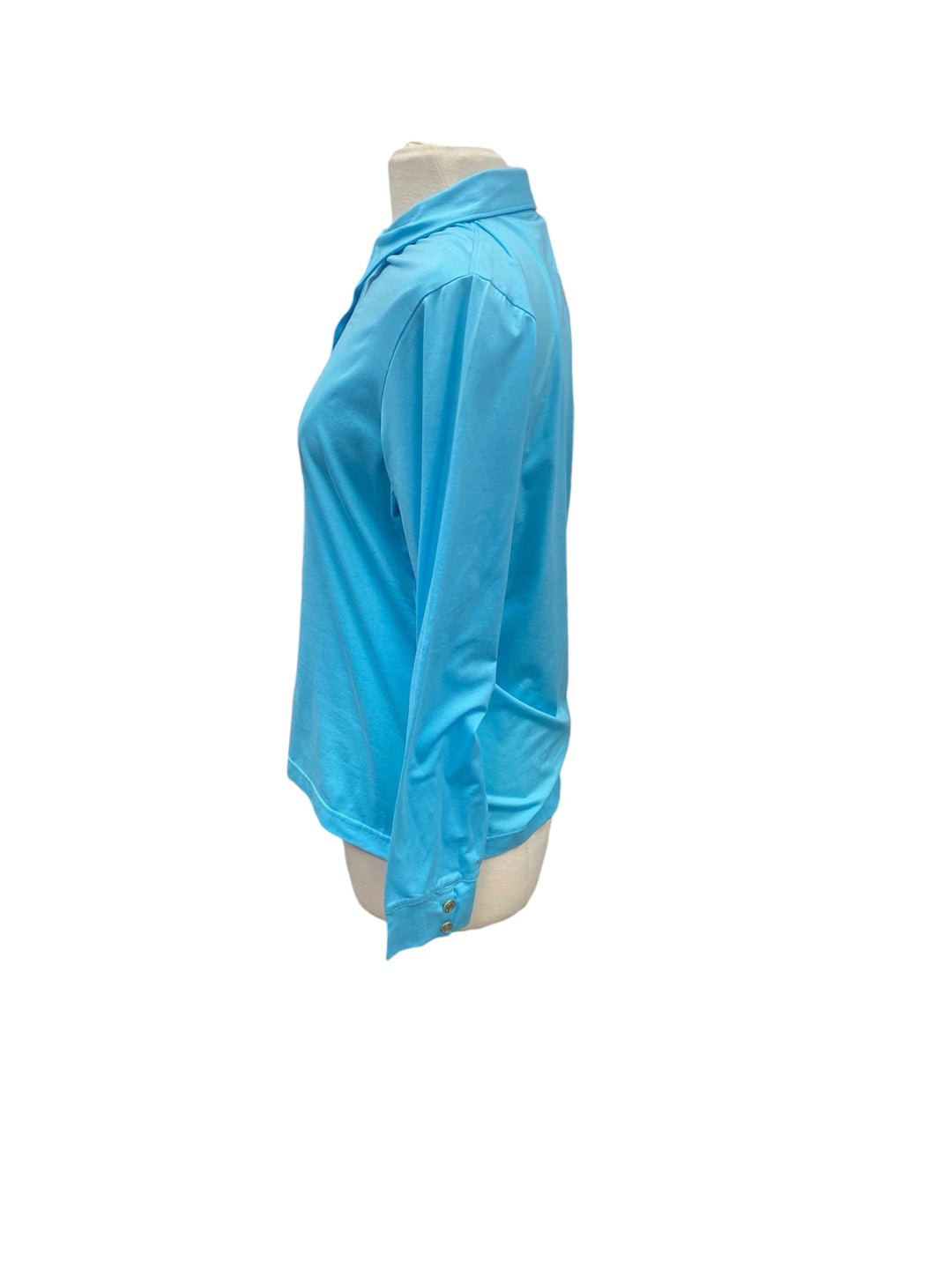 Greg Norman Quarter Button Down Long Sleeve - Teal - XL