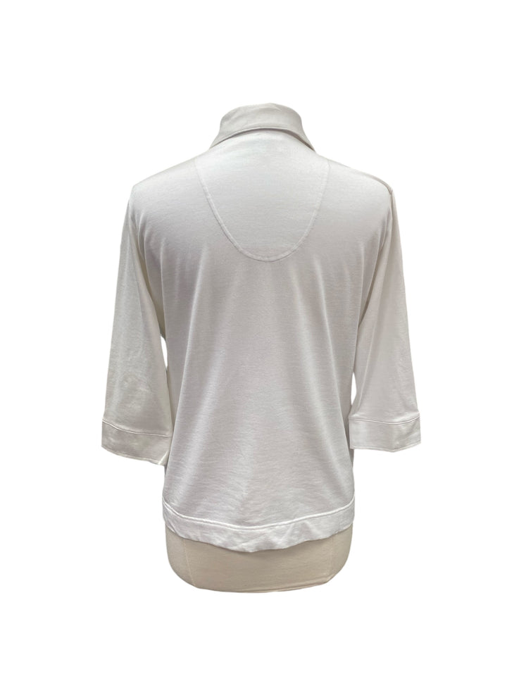 Sport Haley Long Sleeve Top - White - Large