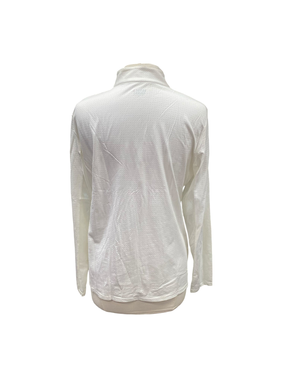 Bette & Court Long Sleeve Mock-Polo - White - X-Large