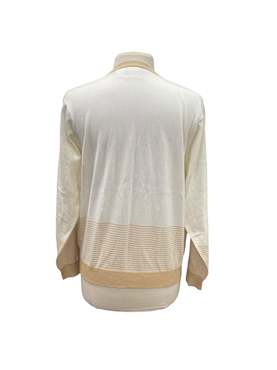 EP NY Pro Cardigan Sweater - Ivory/Tan - X-Large