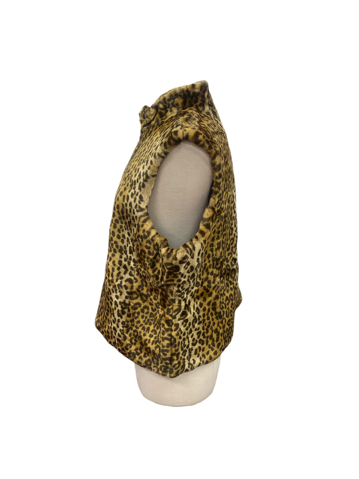 EP NY Pro Leopard Print Faux Fur Vest - X-Large