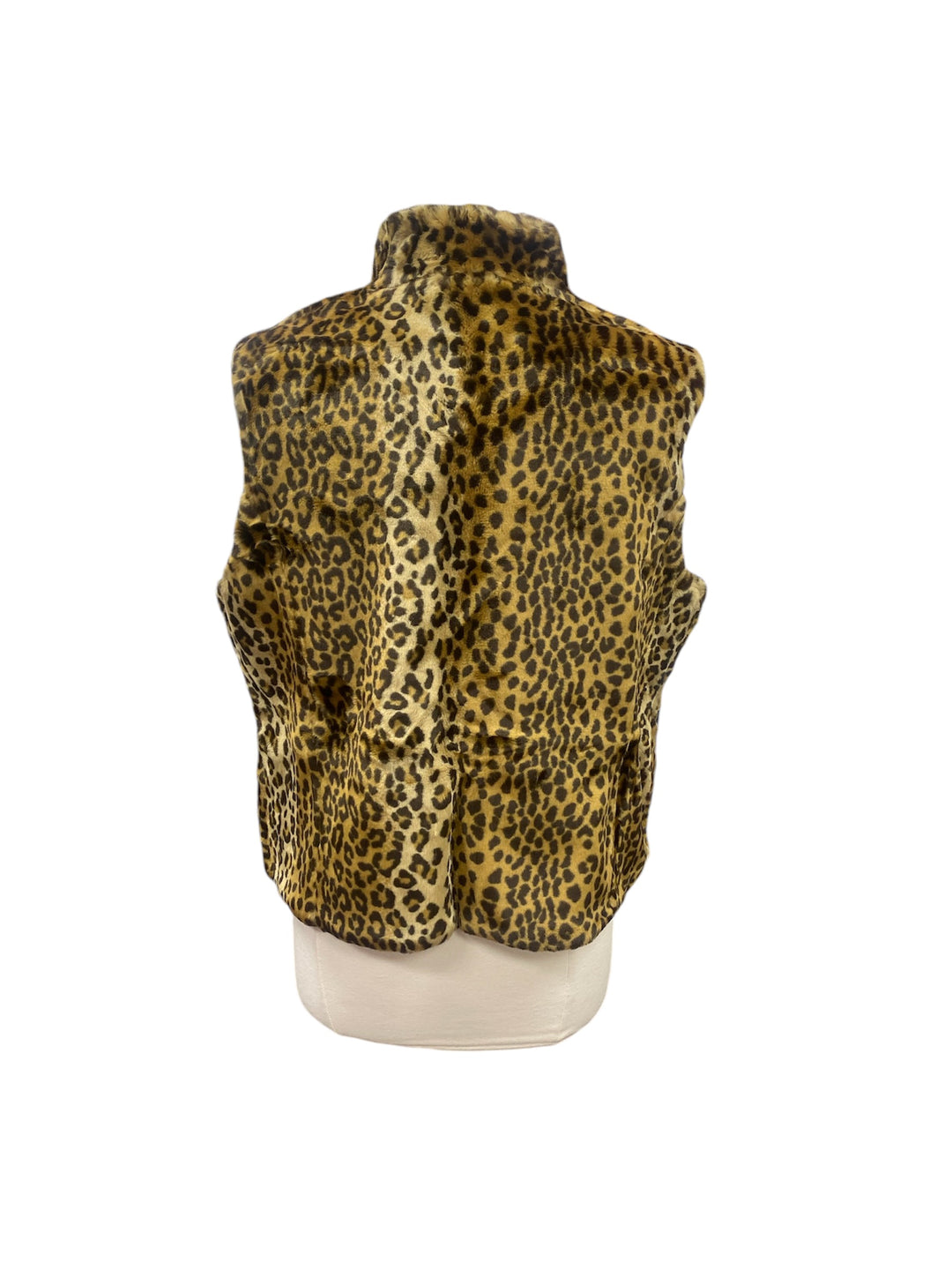 EP NY Pro Leopard Print Faux Fur Vest - X-Large