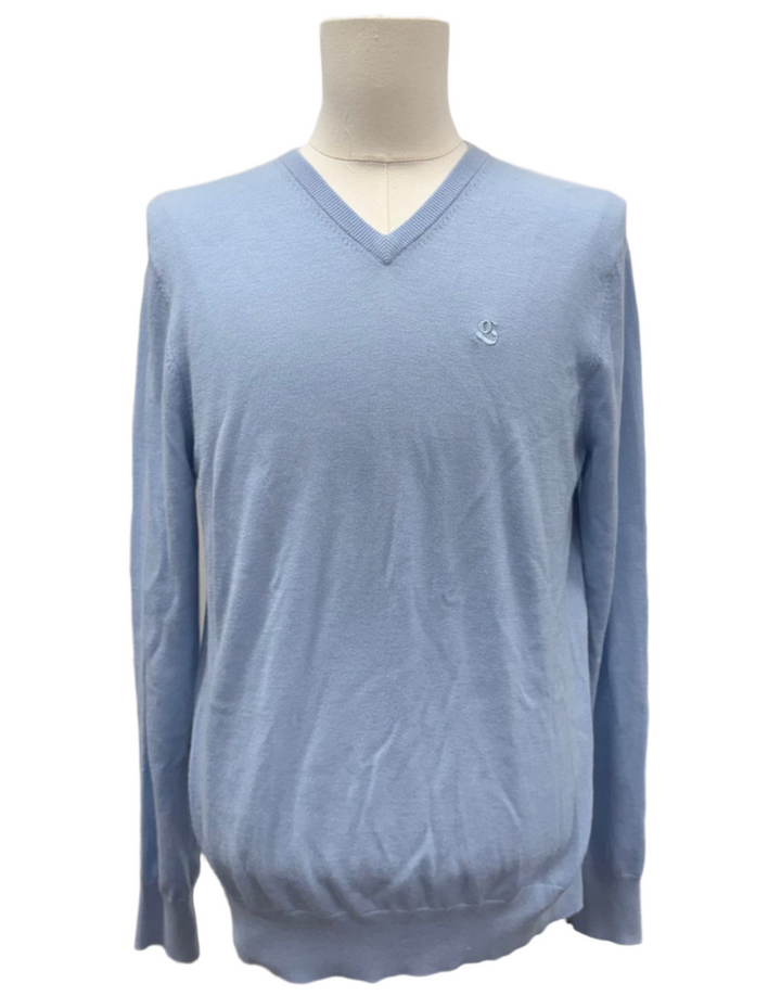 G/FORE V Neck Embroidered Cashmere Sweater - Baja - Medium - Skorzie