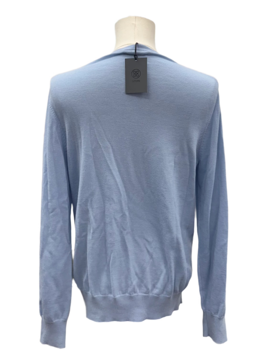 G/FORE V Neck Embroidered Cashmere Sweater - Baja - Medium - Skorzie