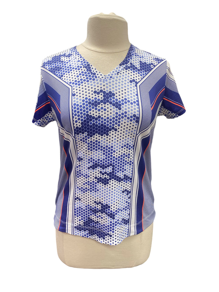 Lucky In Love Geometric Pattern Short Sleeve - NWT