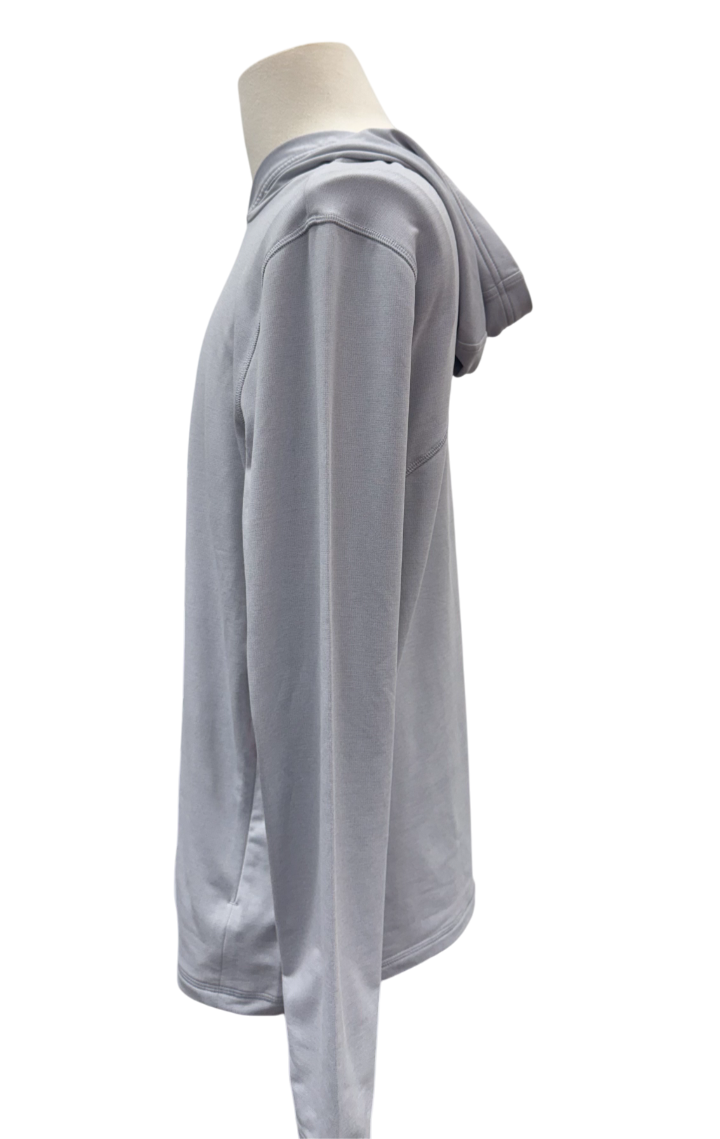 G/FORE Brushed Back Tech Hoodie - Light Heather Grey - Medium - Skorzie
