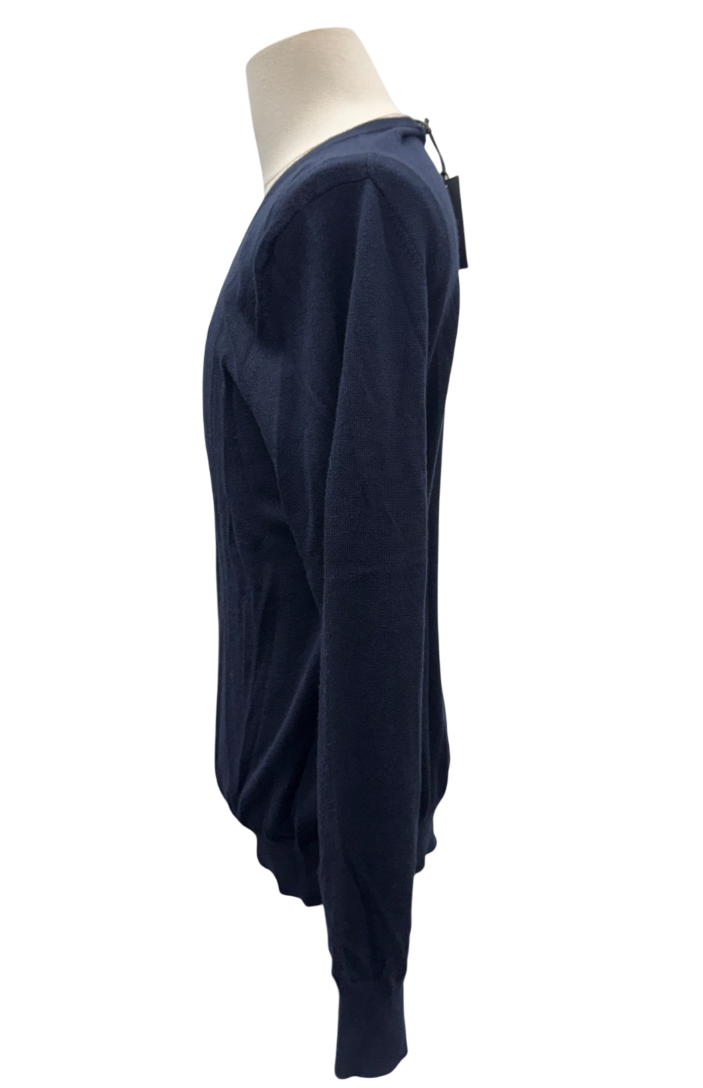 G/FORE V Neck Embroidered Cashmere Sweater - Twilight - Medium - Skorzie