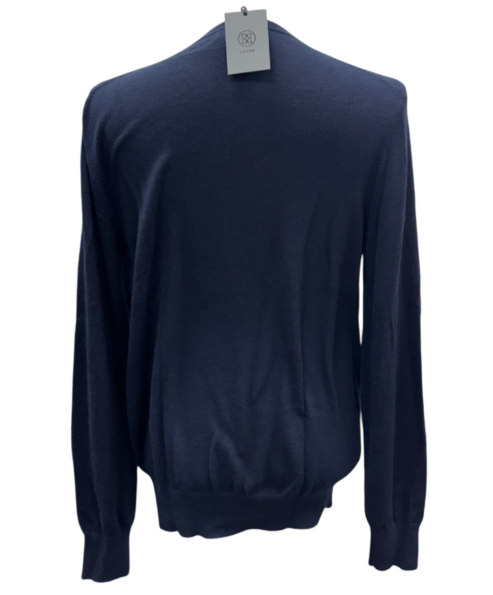 G/FORE V Neck Embroidered Cashmere Sweater - Twilight - Medium - Skorzie