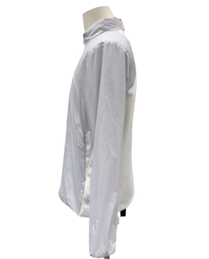 G/FORE Maverick Hybrid Stripe Stretch Jacket - Nimbus - Medium - Skorzie