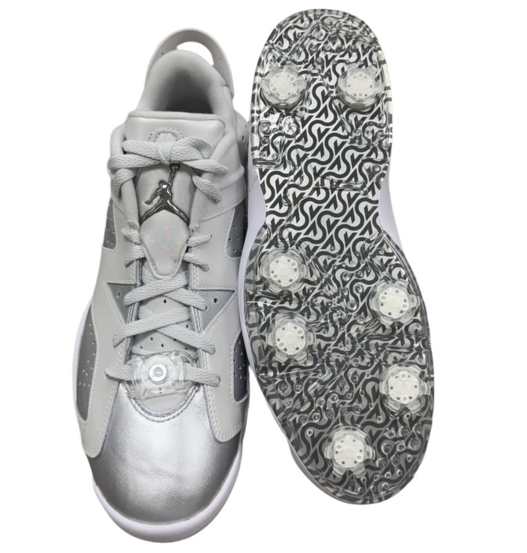Nike Men's Jordan Retro 6 G NRG Golf Shoes - Photo Dust/Metallic Silver - Skorzie