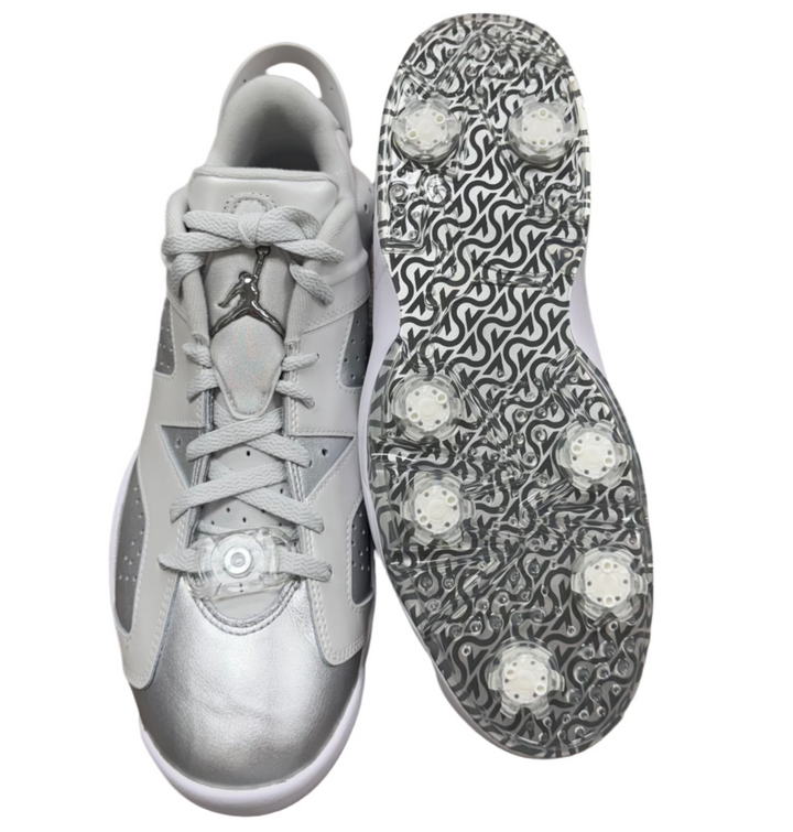 Nike Men's Jordan Retro 6 G NRG Golf Shoes - Photo Dust/Metallic Silver - Skorzie
