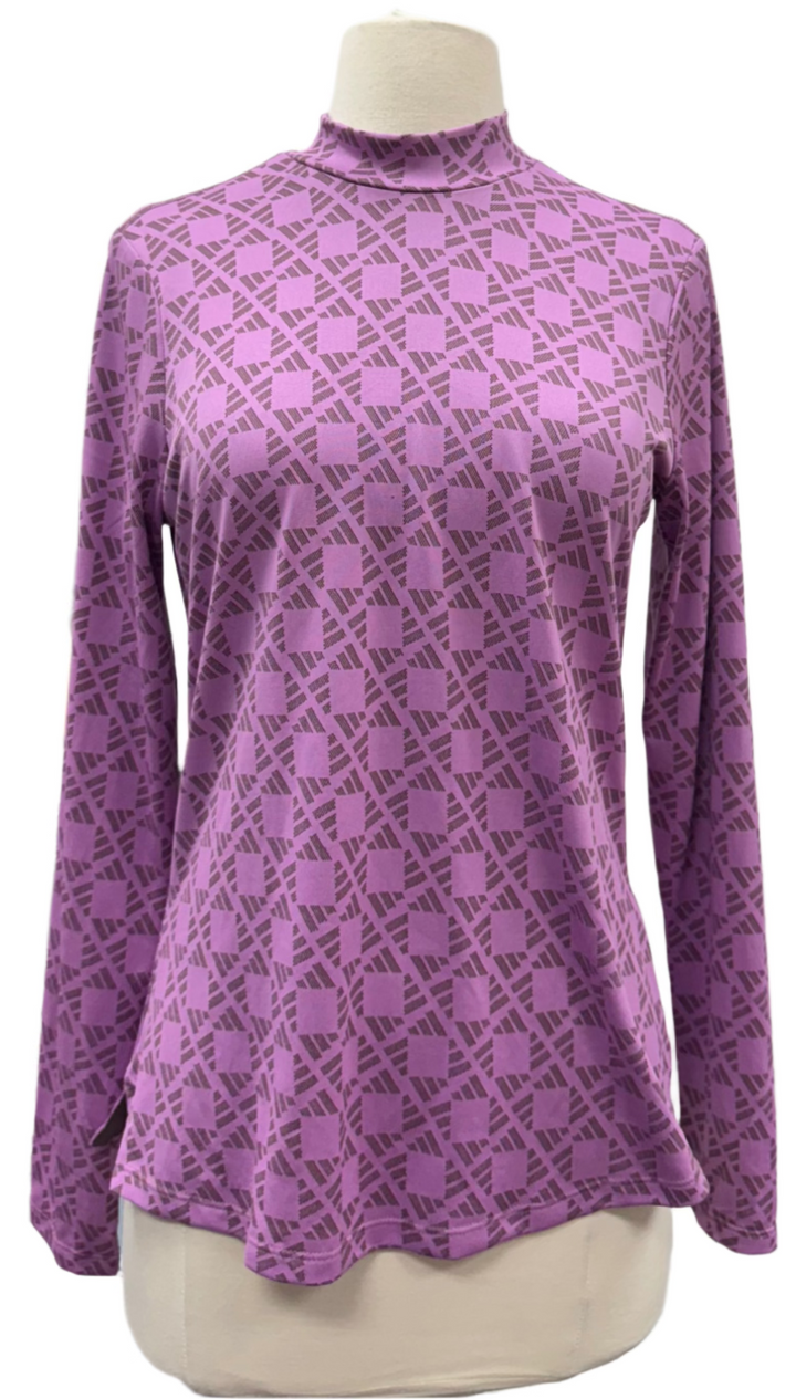 Adidas Printed Long Sleeve - Purple - Small - Skorzie