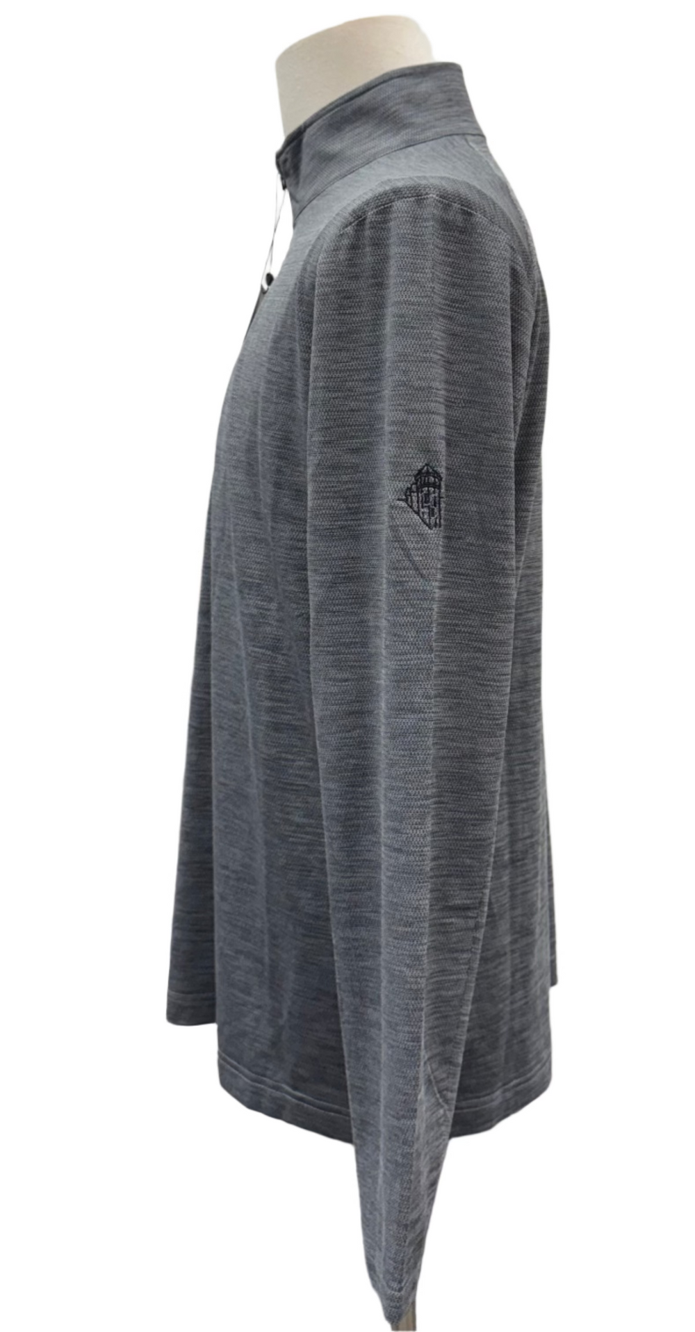 Dunning Golf Carnew Graphene Quarter Zip - Black Heather - Small - Skorzie