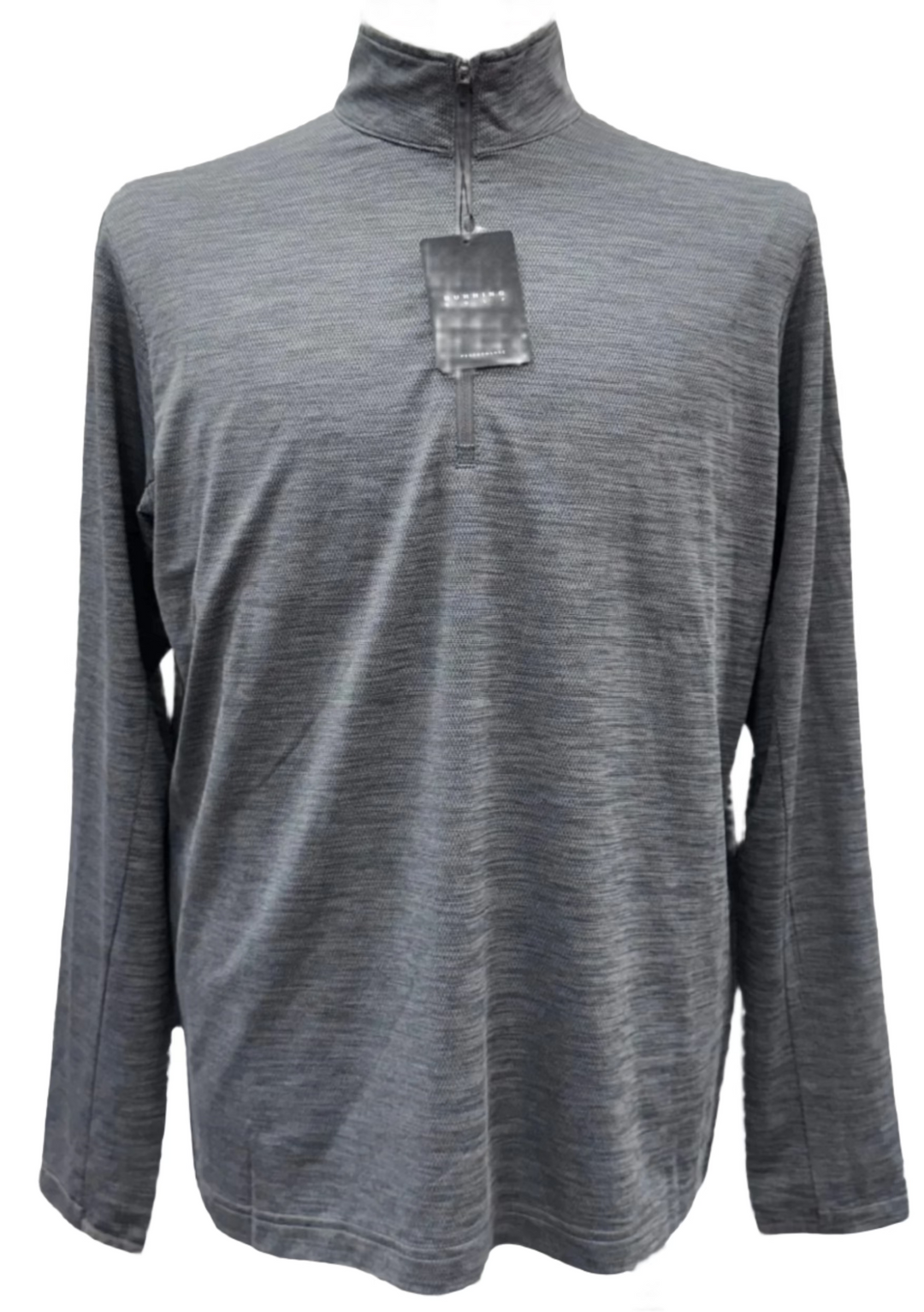 Dunning Golf Carnew Graphene Quarter Zip - Black Heather - Small - Skorzie