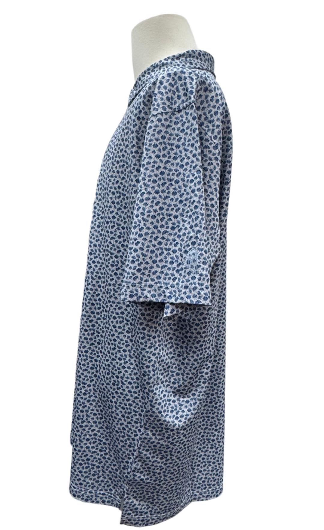 Dunning Print Jersey Performance Polo - Arctic Heather - XX-Large - Skorzie