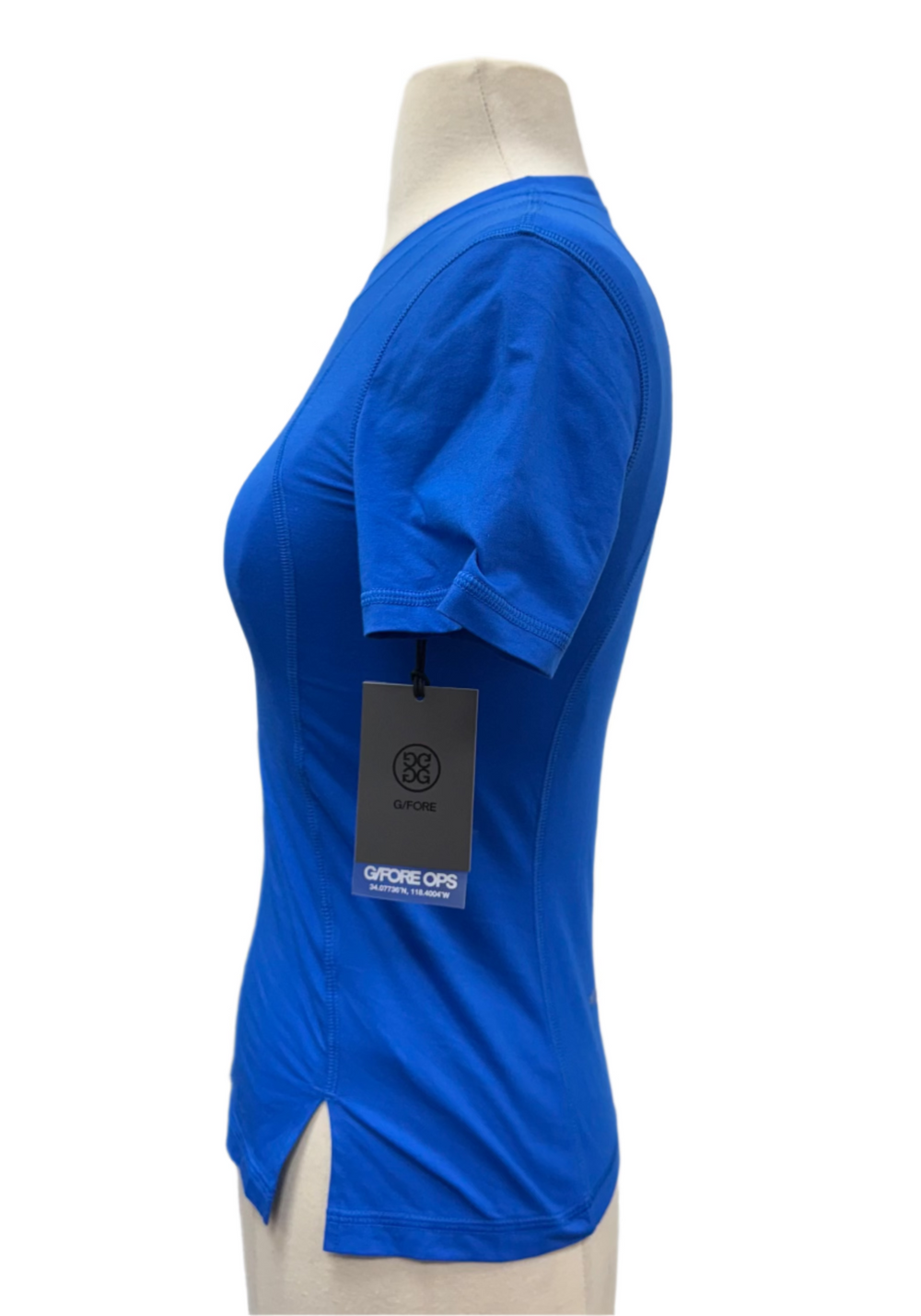 G/FORE Essential Tech Cotton Jersey Tee - Blue - X-Small - Skorzie