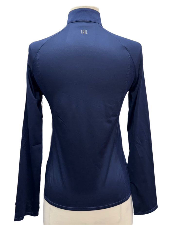 Tail Imelda Zip Long Sleeve Top - Navy Blue - X-Small - Skorzie