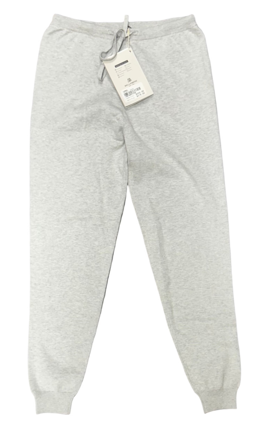 Bellemere New York Sporty Cotton Cashmere Jogger - Grey - Medium - Skorzie