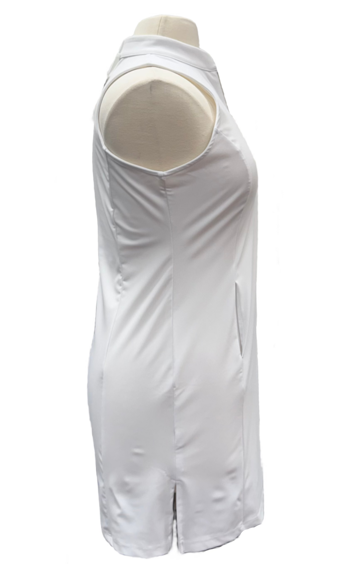 Amy Sport Course to Cocktails Sleeveless Dress - White - Skorzie