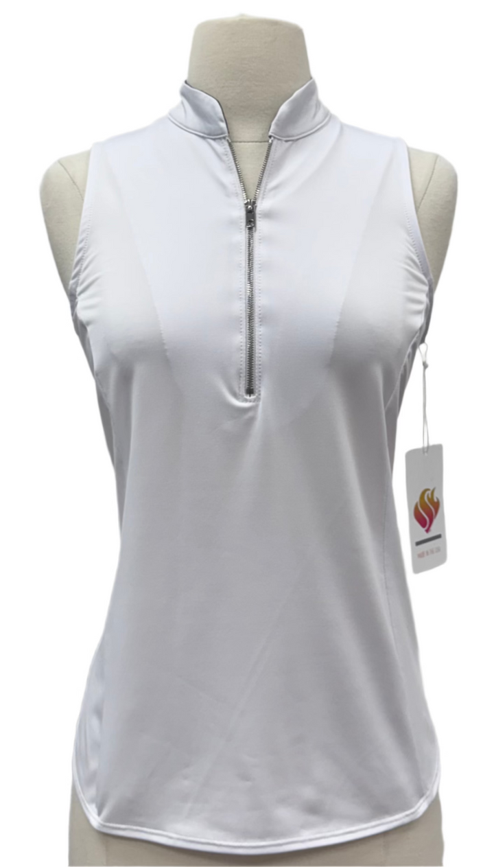 Amy Sport Sleeveless Isabel Top Navy Flame - Skorzie