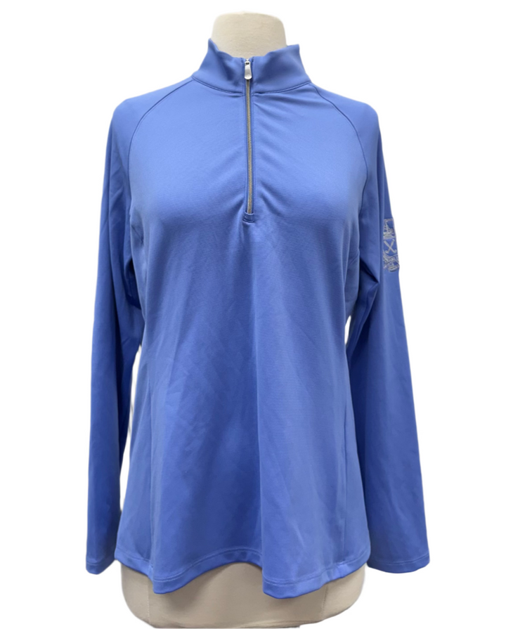 Dunning Golf Women's Player Jersey Performance Quarter Zip - Jewel - Medium - Skorzie