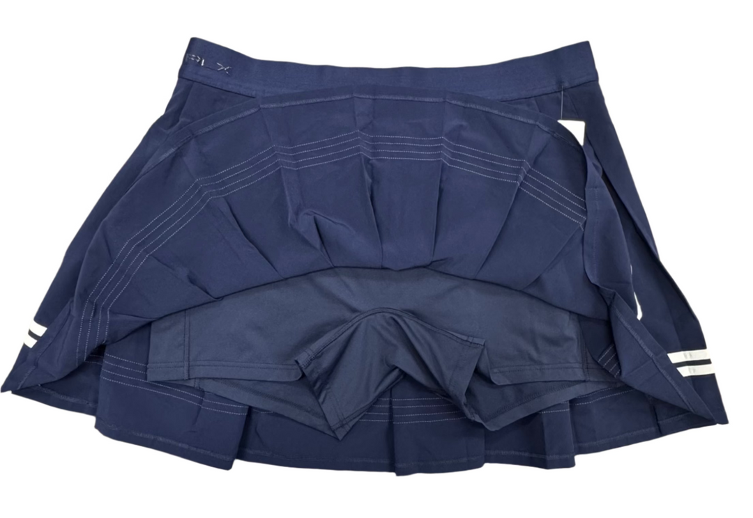 RLX High Waisted Pleated Skort - Navy - X-Large - Skorzie