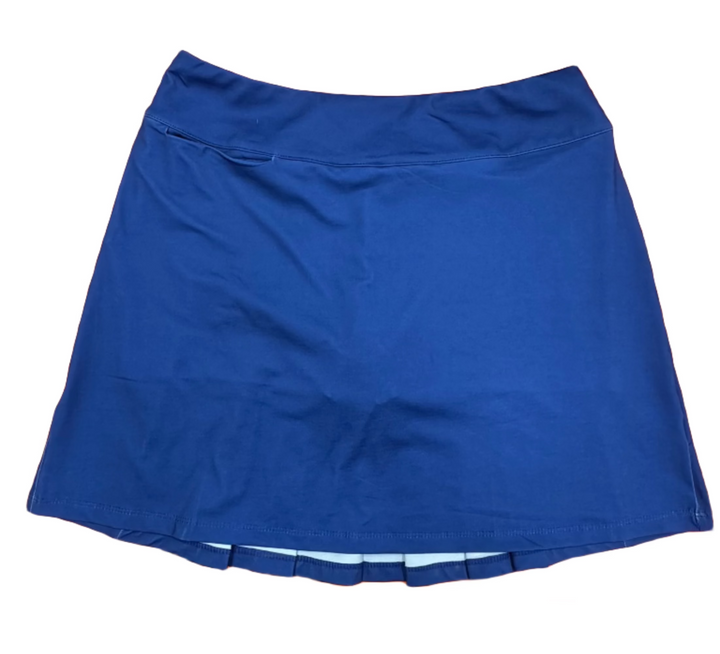 Amy Sport Marisa Pleated Skort 16" - Navy - Skorzie