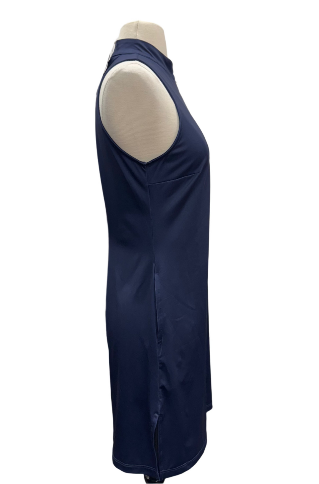 Amy Sport Course to Cocktails Sleeveless Shirtdress - Navy - X-Small-P - Skorzie