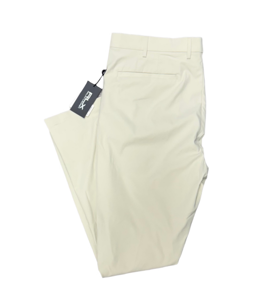 RLX Men's Tailored Fit Performance Pant - Basic Sand - 38x32 - Skorzie