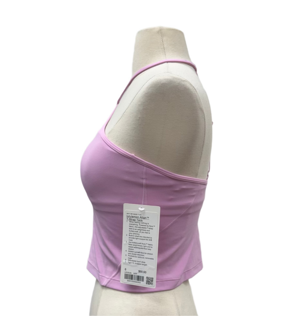 Lululemon Align T-Strap Tank - Vitapink - Size 6 - Skorzie