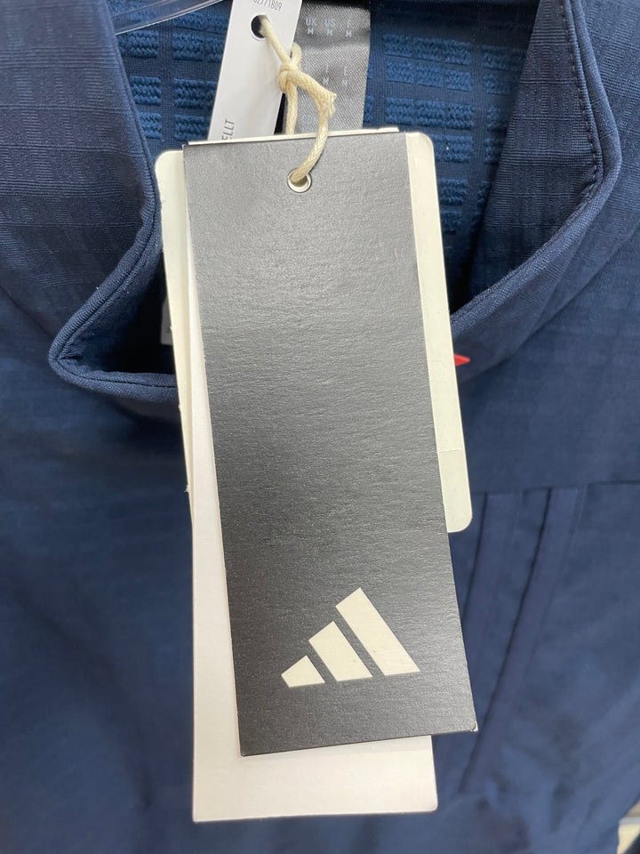 Adidas Mens Wind Ready Long Sleeve Zip Pullover - Navy/Red - Skorzie